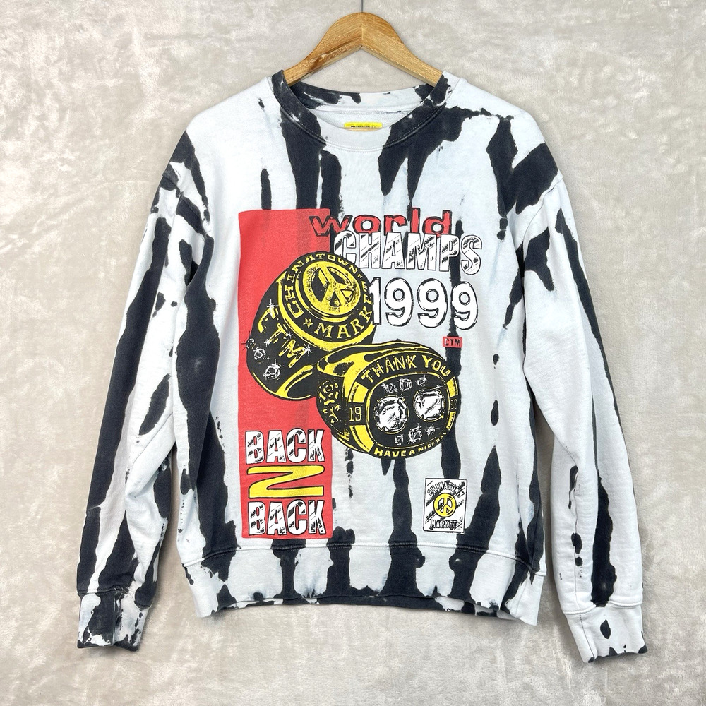 Chinatown Market Mens M World Champs 1999 Tie Dye Sweatshirt Rare CTM Hypebeast